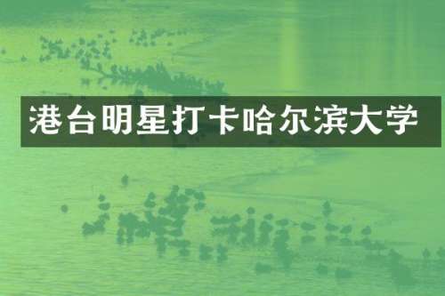 港台明星打卡哈尔滨大学