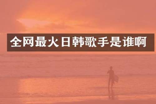 全网最火日韩歌手是谁啊
