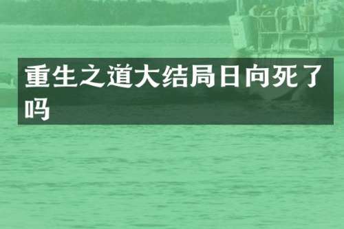 重生之道大结局日向死了吗