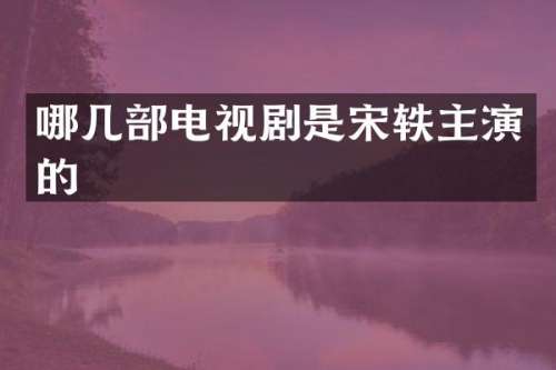 哪几部电视剧是宋轶主演的