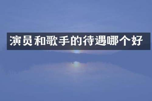 演员和歌手的待遇哪个好