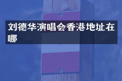 刘德华演唱会香港地址在哪