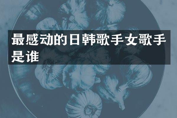 最感动的日韩歌手女歌手是谁