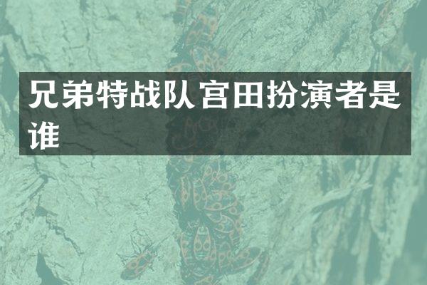 兄弟特战队宫田扮演者是谁