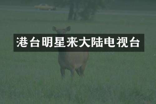 港台明星来大陆电视台
