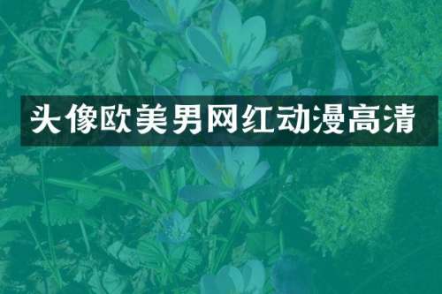 头像欧美男网红动漫高清