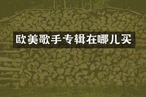 欧美歌手专辑在哪儿买