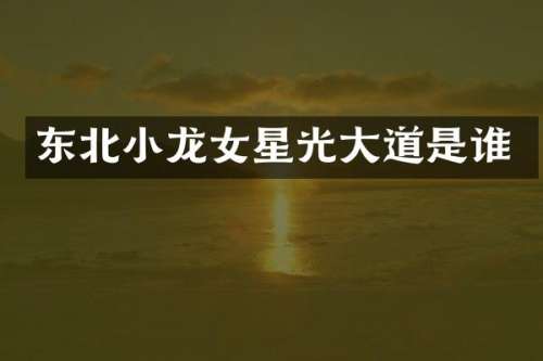 东北星光大道是谁
