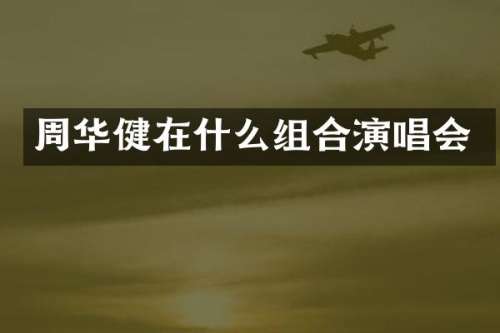 周华健在什么组合演唱会