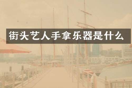 街头艺人手拿乐器是什么