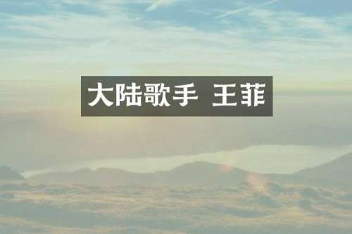 大陆歌手 王菲