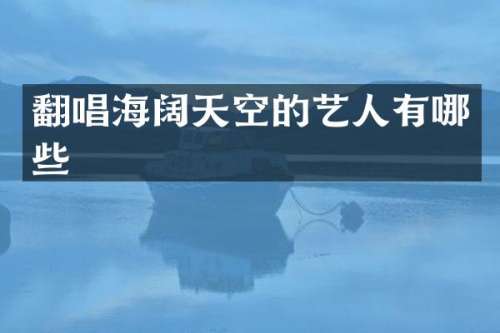 翻唱海阔天空的艺人有哪些