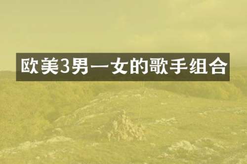 欧美3男一女的歌手组合