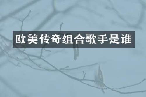 欧美传奇组合歌手是谁
