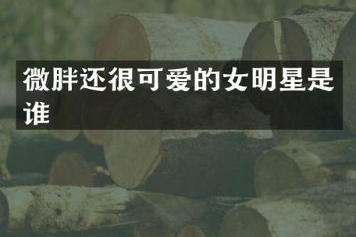 微胖还很可爱的女明星是谁