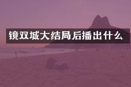镜双城大结局后播出什么