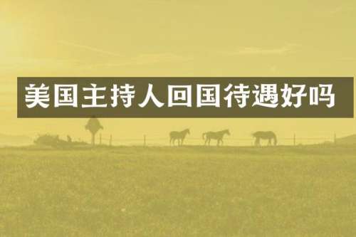 美国主持人回国待遇好吗