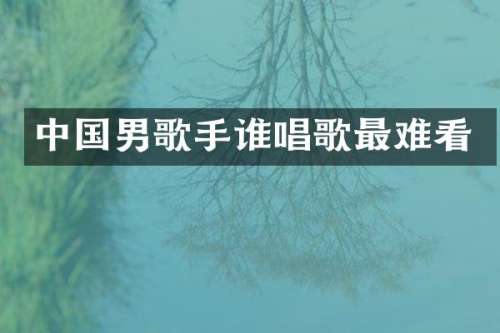 中国男歌手谁唱歌最难看