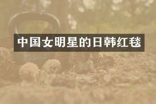中国女明星的日韩红毯