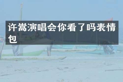 许嵩演唱会你看了吗表情包