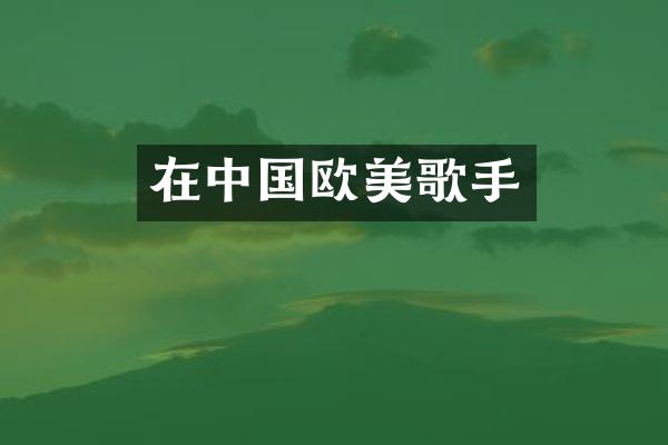 在中国欧美歌手