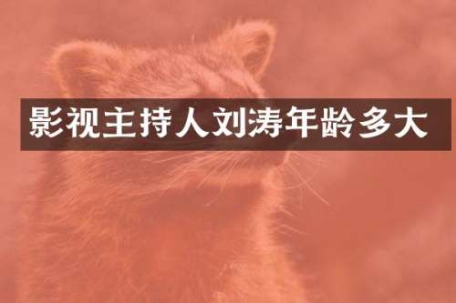 影视主持人刘涛年龄多大