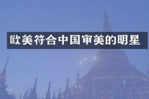 欧美符合中国审美的明星