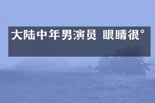 大陆中年男演员 眼睛很小