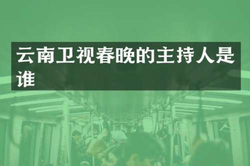 云南卫视的主持人是谁