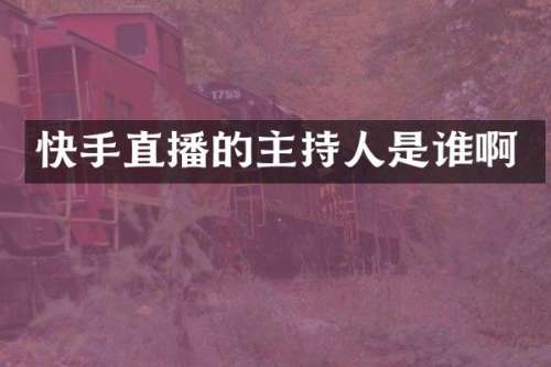 快手直播的主持人是谁啊