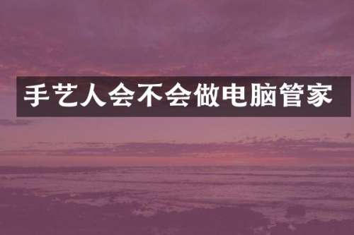 手艺人会不会做电脑管家