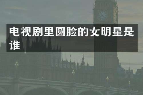 电视剧里圆脸的女明星是谁