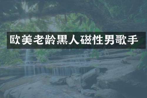 欧美老龄黑人磁性男歌手