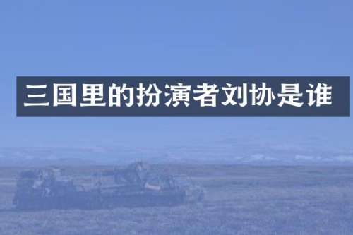 三国里的扮演者刘协是谁