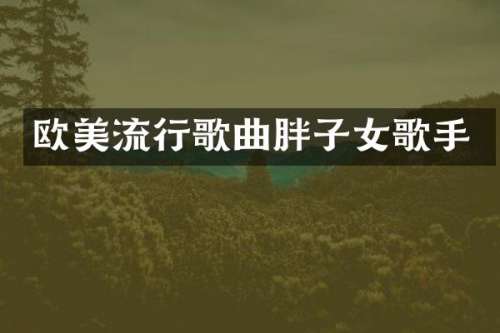 欧美流行歌曲胖子女歌手