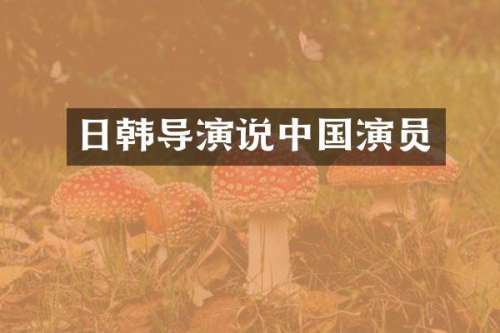 日韩导演说中国演员