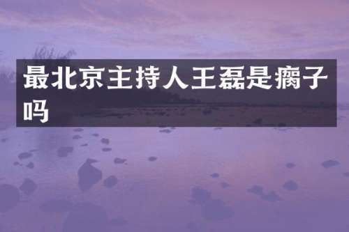 最北京主持人王磊是瘸子吗