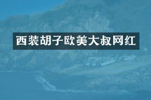 西装胡子欧美大叔网红