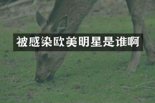 被感染欧美明星是谁啊