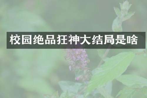 校园绝品狂神大结局是啥