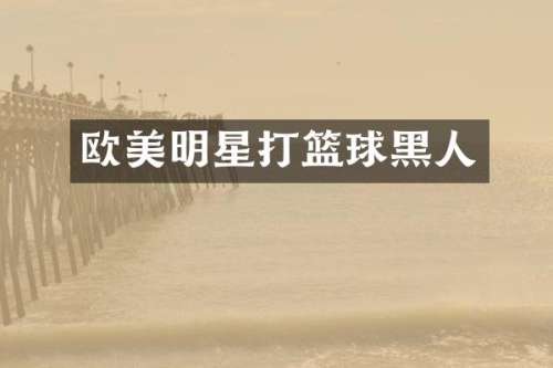 欧美明星打篮球黑人
