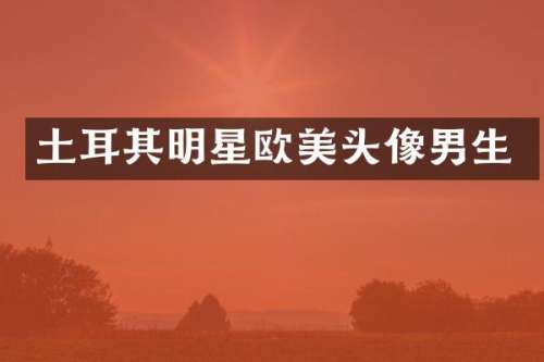 土耳其明星欧美头像男生