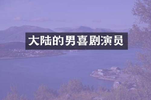 大陆的男喜剧演员