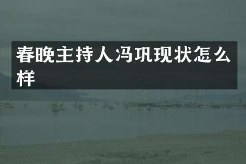 主持人冯巩现状怎么样
