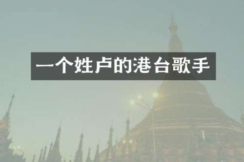 一个姓卢的港台歌手