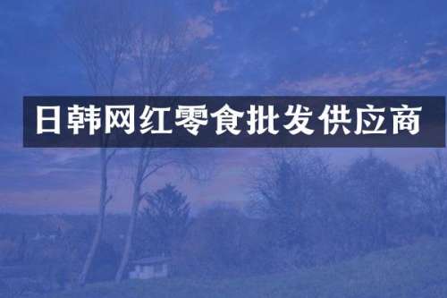 日韩网红零食批发供应商