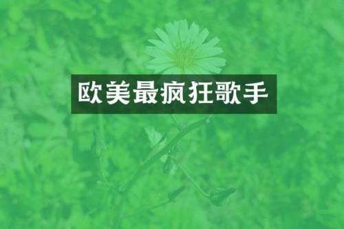 欧美最疯狂歌手