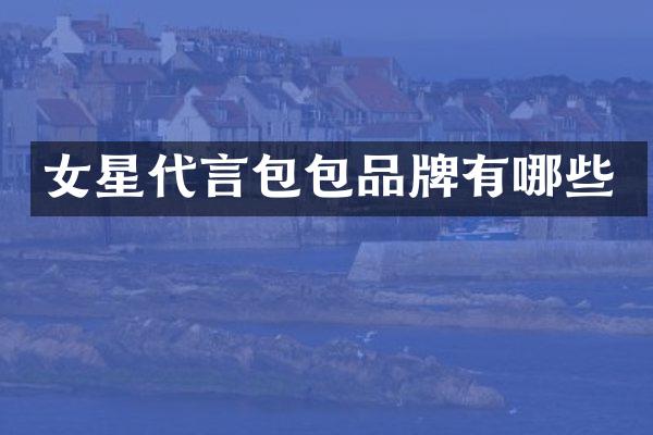 女星代言包包品牌有哪些