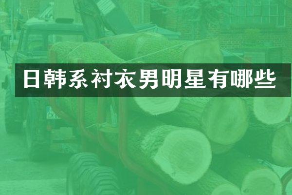 日韩系衬衣男明星有哪些