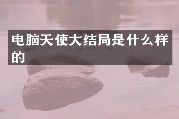 电脑天使大结局是什么样的
